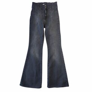We The Free Washed out black/ Dark Gray Flare Jeans size 28 high waist